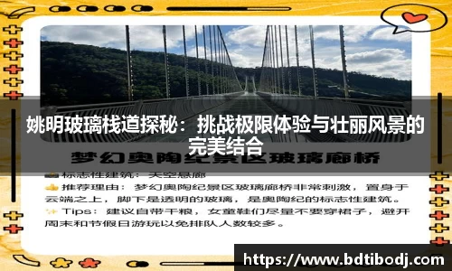 姚明玻璃栈道探秘：挑战极限体验与壮丽风景的完美结合